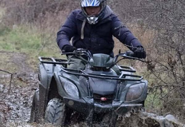 Quad biking on the Xsite Leisure off-road course in Surrey